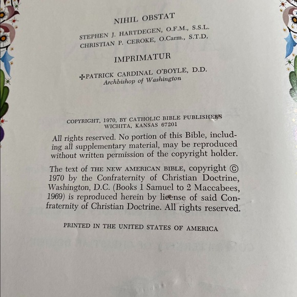 Holy Bible 1970 Fireside Family Edition - Picture 4 of 5